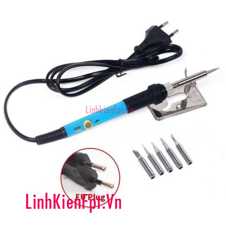 Mỏ hàn thiếc điều chỉnh nhiệt độ 60w tặng 5 mũi hàn, mổ hàn chì điều chỉnh nhiệt độ 936