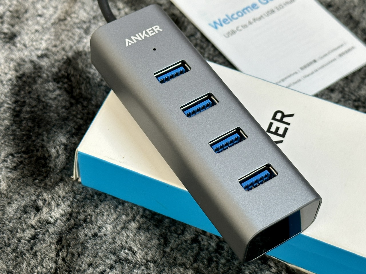 Bộ chuyển đổi Anker USB 3.0 Data Hub for USB-C Devices A8305