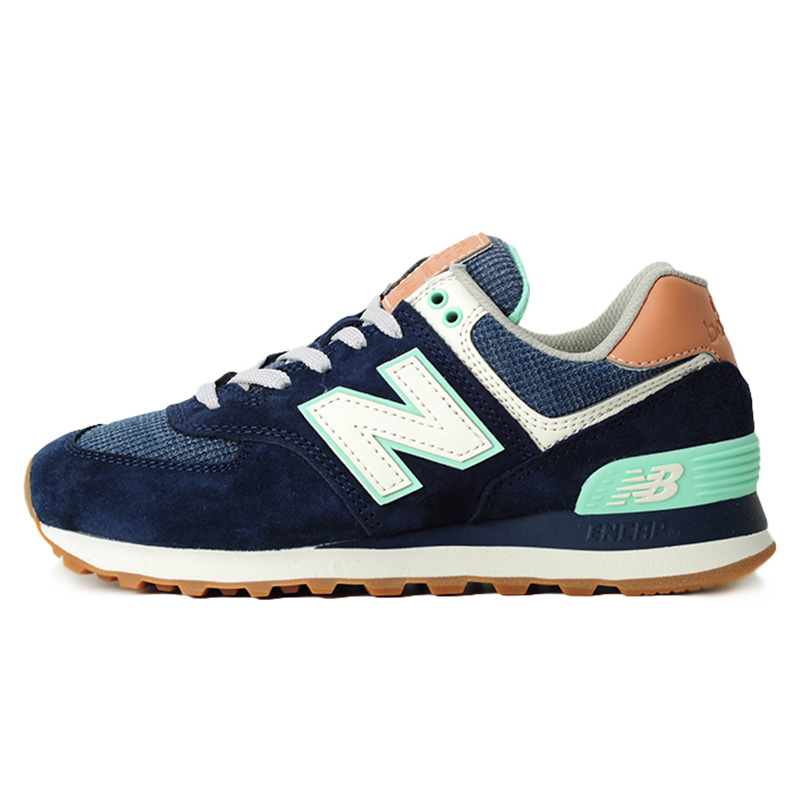 High quality_New Balance_NB_WL574 joint casual shoes ladies running shoes fashion trend sports shoes men and women couple shoes retro classic jogging shoes basketball shoes pu leather dad shoes