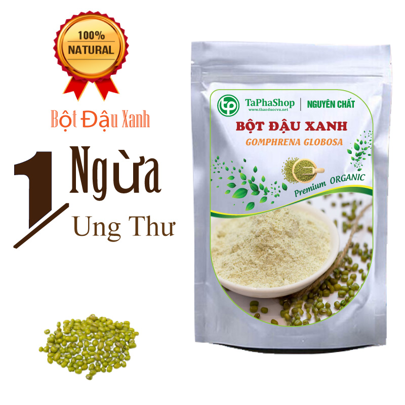 Bột Đậu Xanh Nguyên Chất 200g - Thảo Dược Tấn Phát