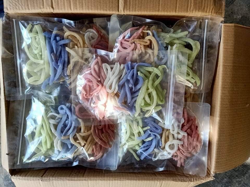 (Freeship) 1kg mứt dừa non sợi mix vị Bến Tre