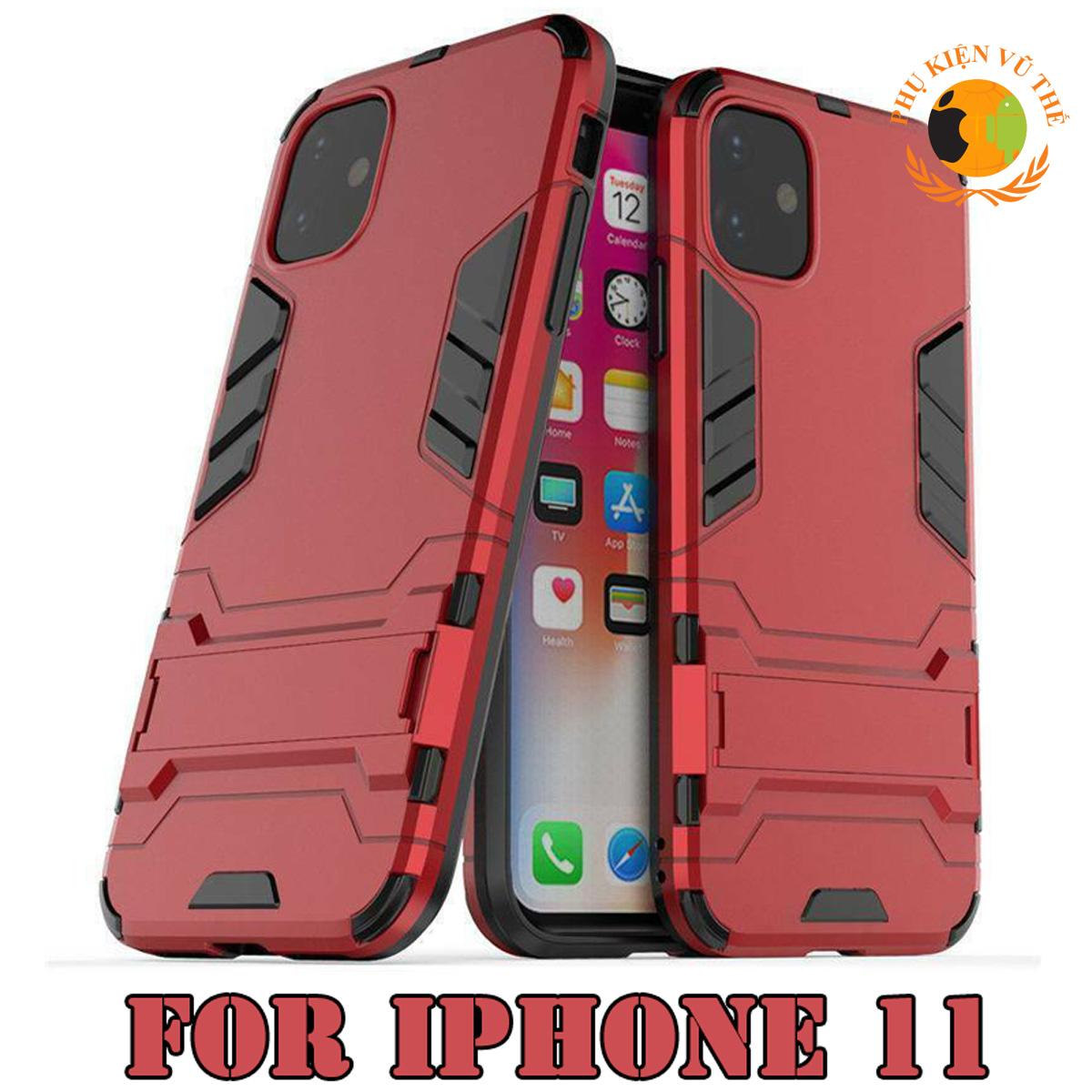 Ốp Lưng Chống Sốc Iron Man Cho Apple iPhone 11 Có Dựng Lưng