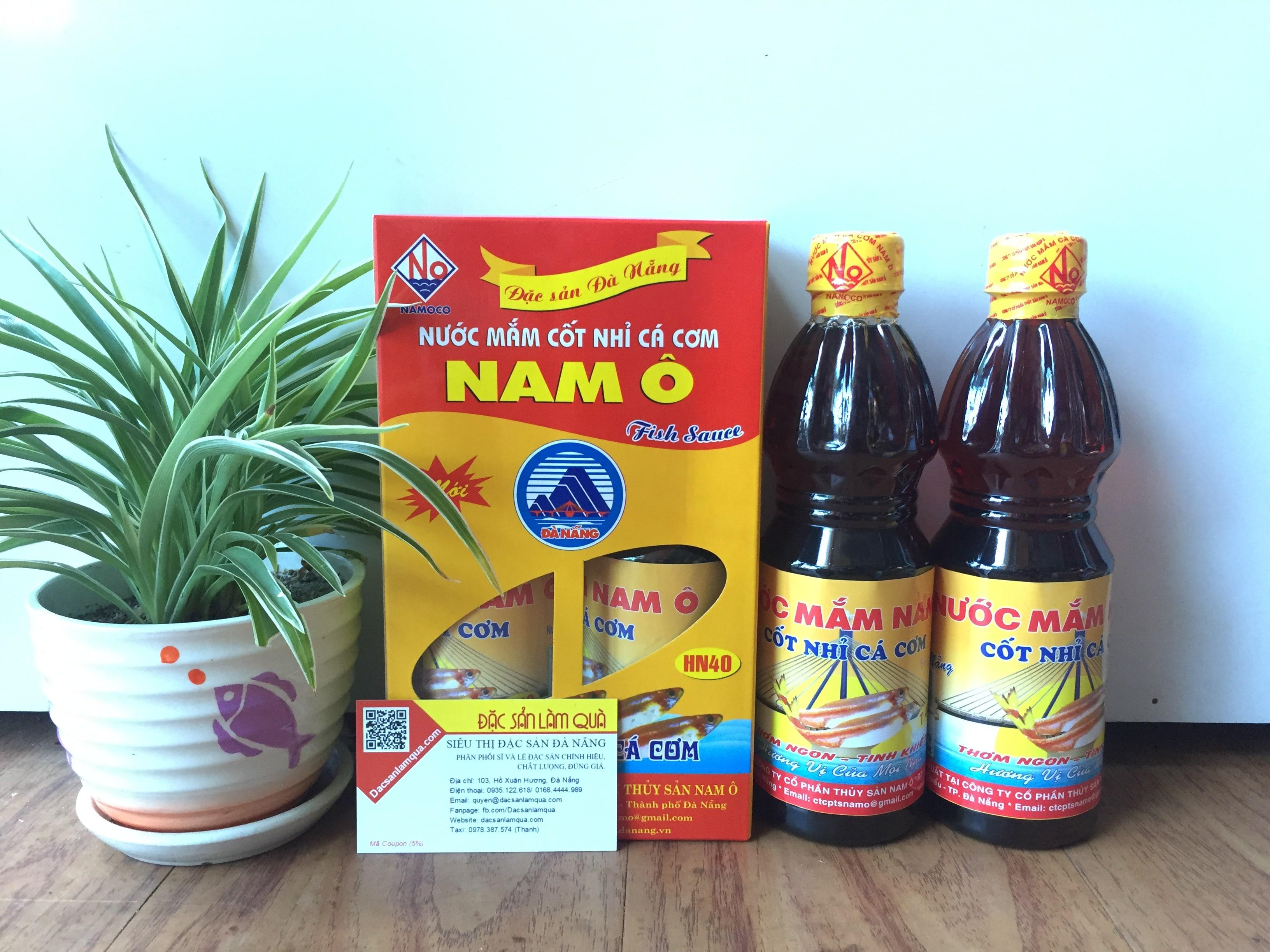 Combo 02 chai Nước mắm nhỉ cá cơm Nam Ô Đà Nẵng