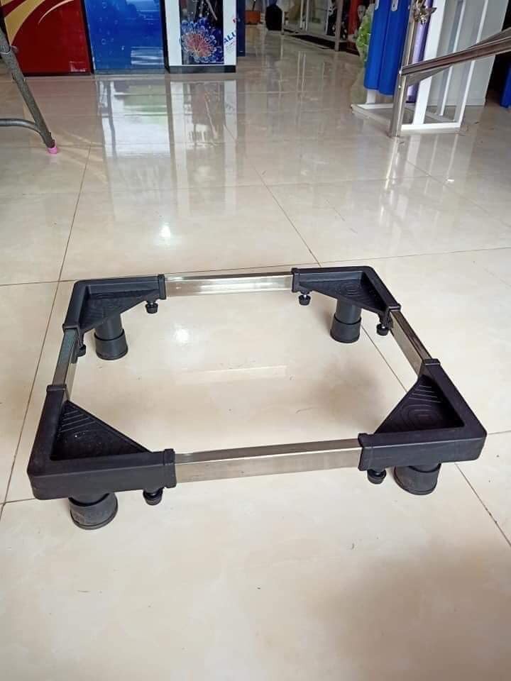 [Hình thật] Chân kệ INOX Chống rung lắc để máy giặt Tủ lạnh Bình nước
