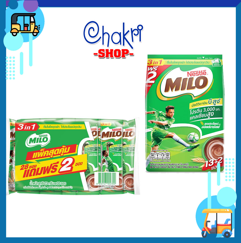 Sữa lúa mạch Nestlé Milo Thái Lan (bịch 15 gói hoặc 30 gói)