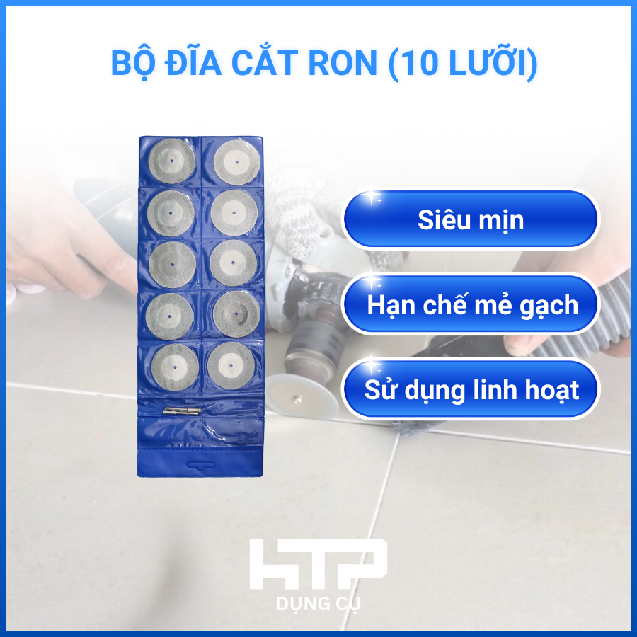 Bộ 10 lưỡi cắt ron sàn gạch