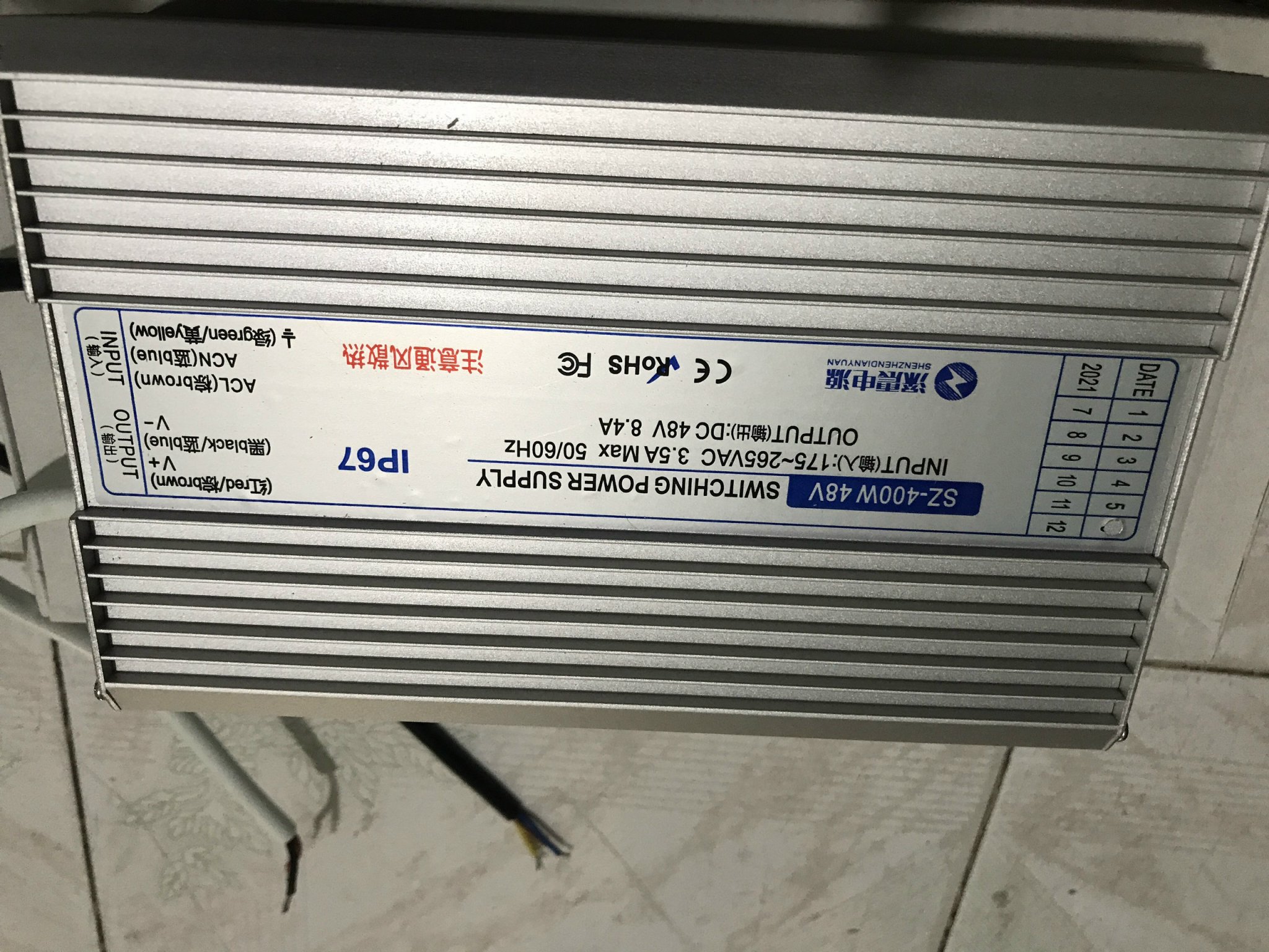 NGUỒN CHỐNG ẨM 48V - 400W - 8.4A