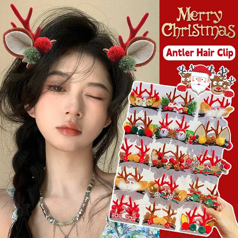 [HCM]Bờm Cài Tóc Noel Cài tóc Hình Nón Tai Tuần Lộc Giáng Sinh Chúc Mừng Năm Mới Giáp Thìn 2026