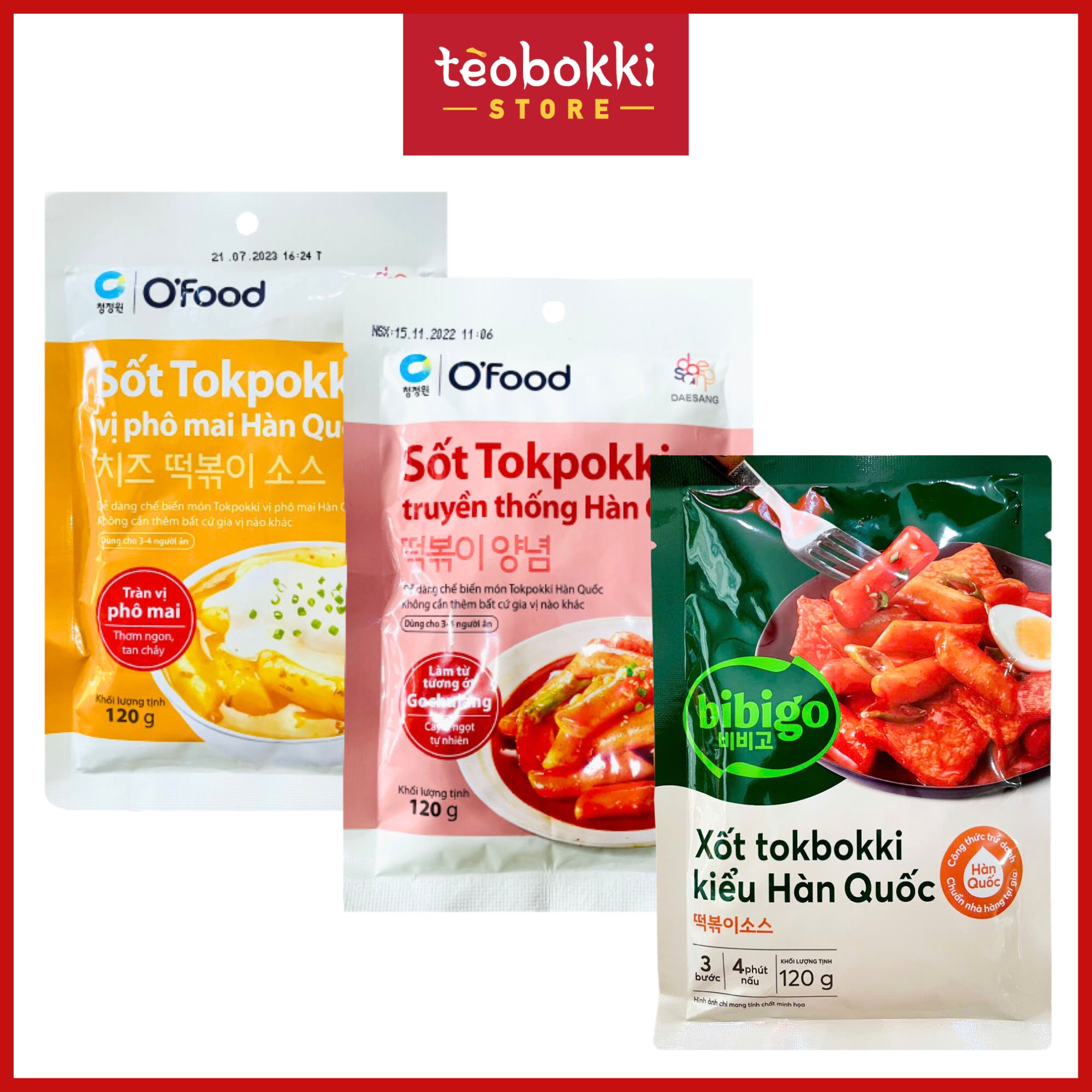 Sốt nấu topokki Hàn Quốc