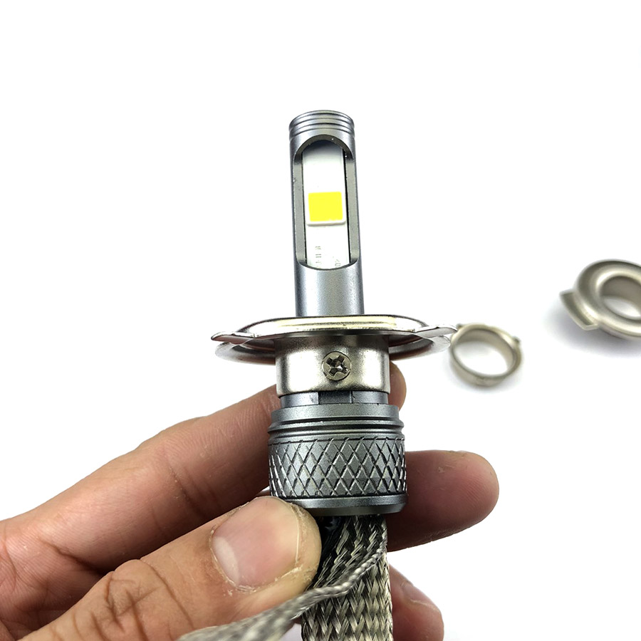 Đèn Pha Led 2 Tim H4 Ánh Sáng Trắng [ 1 Chiếc ]