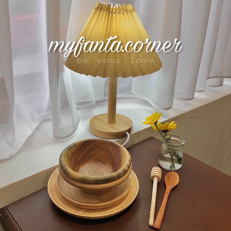 Thìa gỗ decor cao cấp 19x4cm muỗng gỗ decor