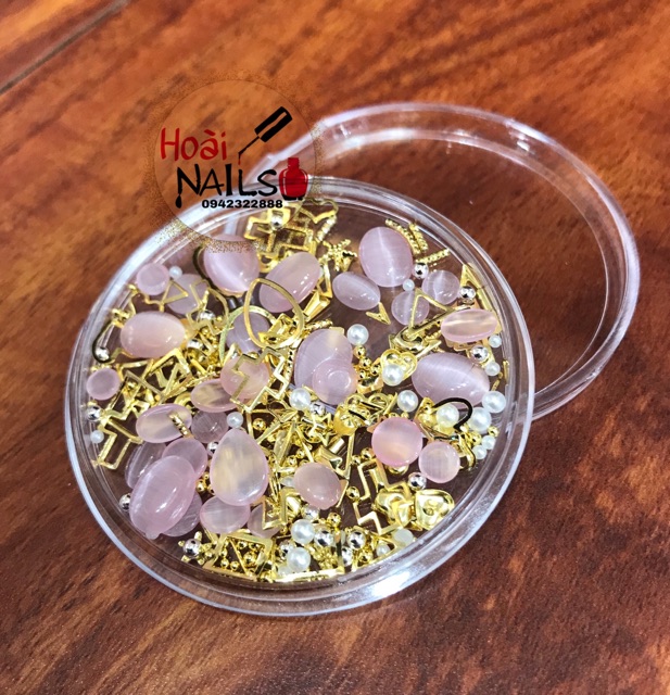 Khay kl + trai mix Phụ kiện Nail
