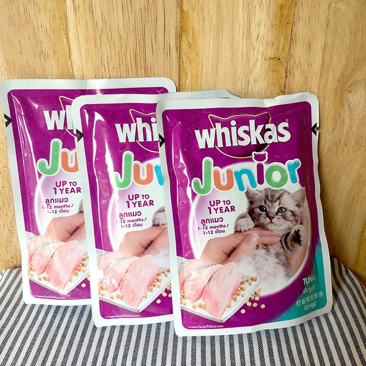 [HOÀN TIỀN 10%]Pate mèo con Whiskas Junior 80g Thức ăn ướt cho mèo con - CutePets