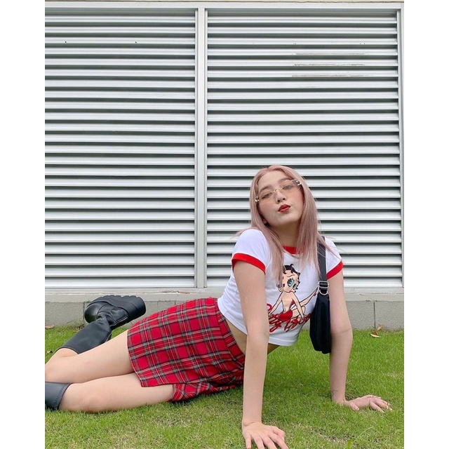 Usthebasic - Chân váy nữ Pleated Belt Wrap Skirt