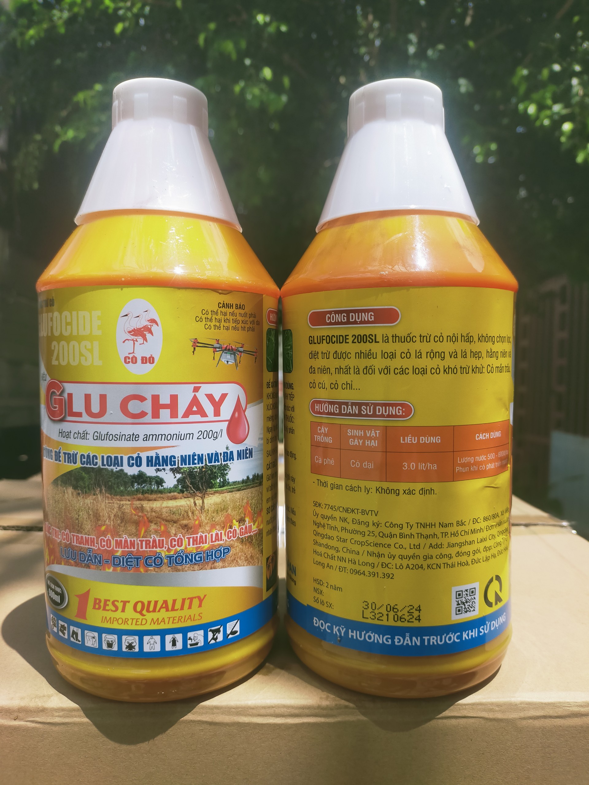 THUỐC TRỪ CỎ GLY CHÁY 900ML HÀM LƯỢNG 200SL