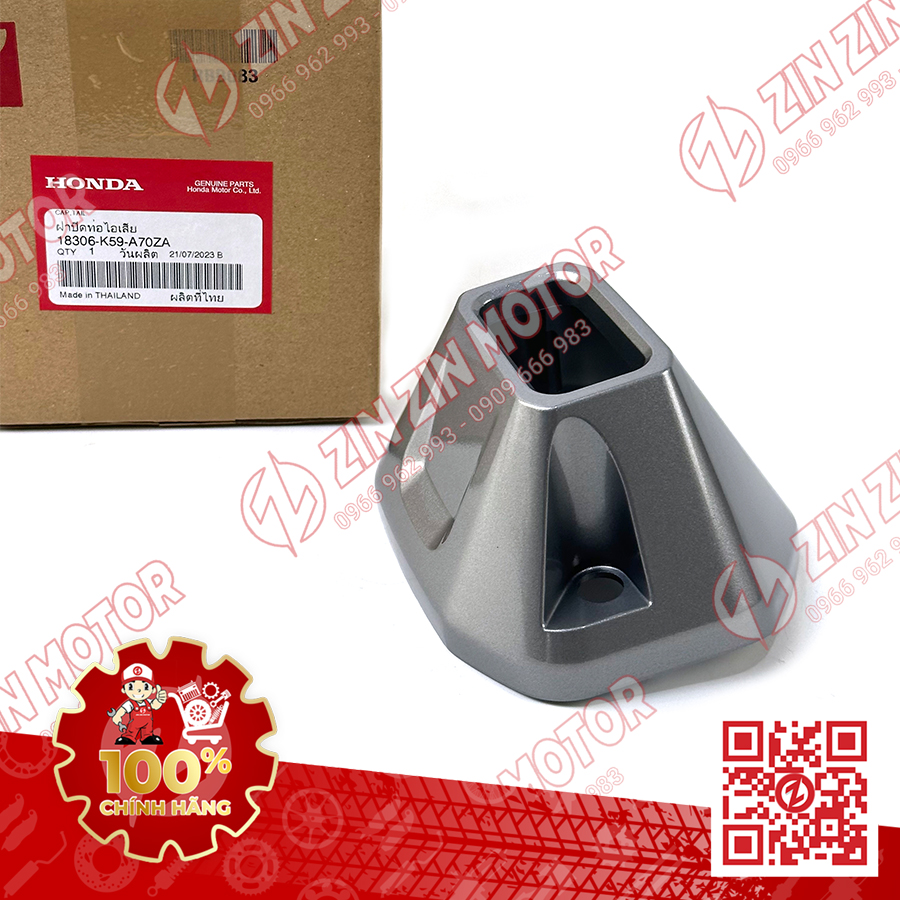 Vario exhaust tip 125 2023 2024, vario 150 / 125 2018 2019 2020 2021 2022 18306k59a70za original-zzm