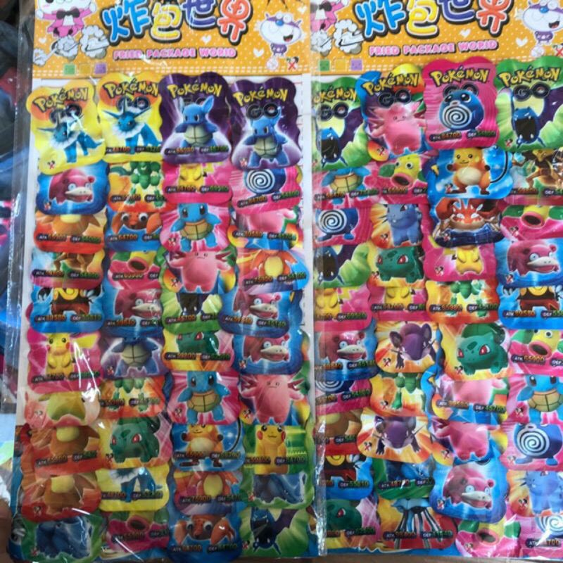 Set 40 chiếc nổ dẫm hình pokemon