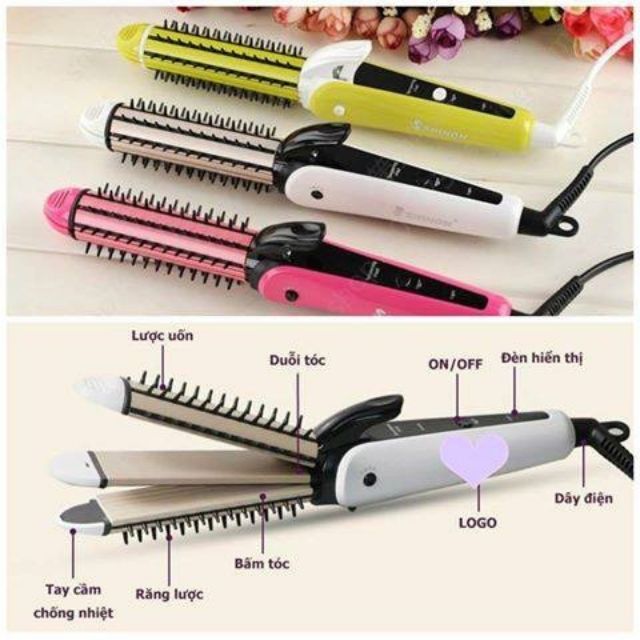[HCM]Máy uốn duỗi bấm tóc Nova 8890
