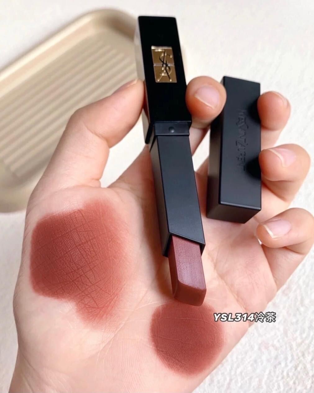 [FreeShip Max] - Son Y.s.l The Slim Radical 314 (Đỏ Nâu Đất) - Kiss cosmetics