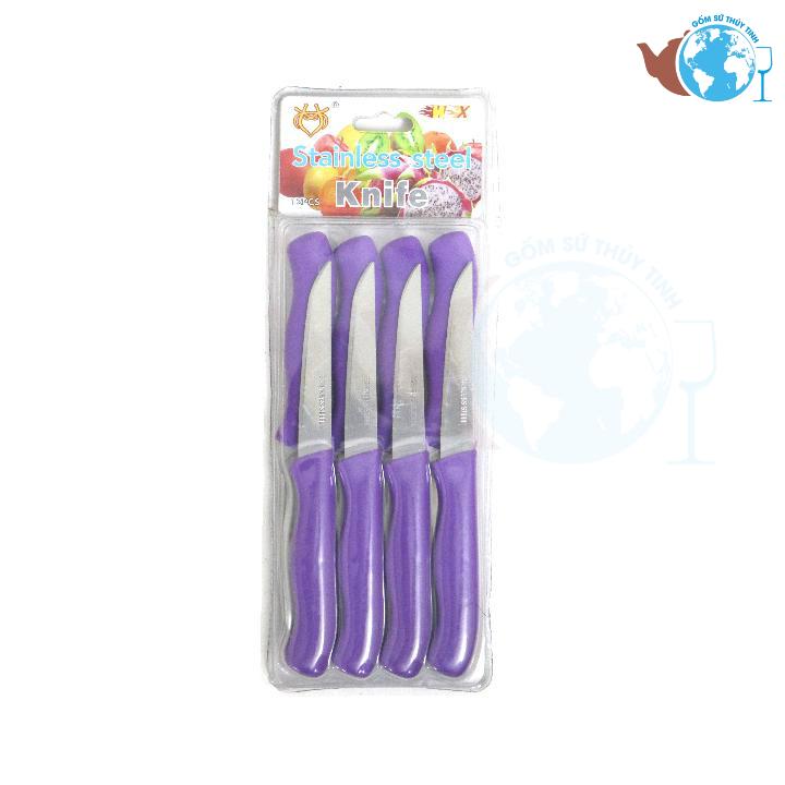 [HCM]Bộ dao gọt trái cây siêu bén - Bộ 4 dao - Màu ngẫu nhiên.
