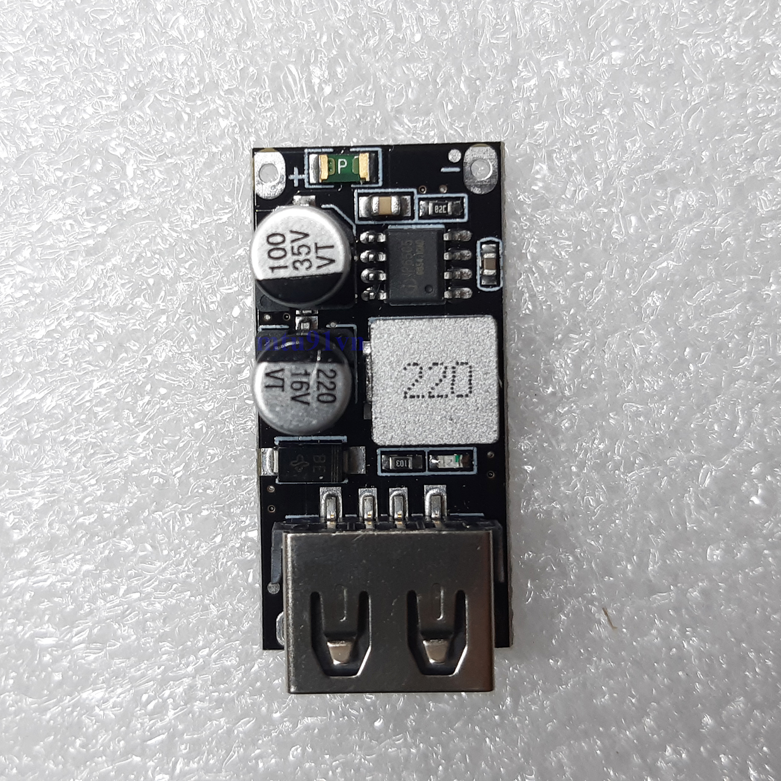 Mạch Sạc Nhanh Hỗ Trợ QC2.0 - QC3.0 (Mạch BUCK 10-32VDC ra 1 cổng USB 5V-2.1A)