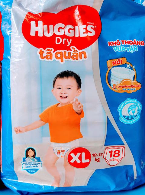 [HCM]Tã quần Huggies XL18