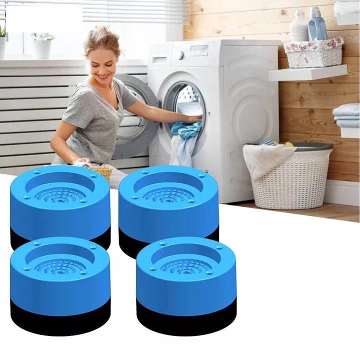 Đế chống rung máy giặt bộ 4 cái siêu êm , Chân Kê Máy Giặt Chống Rung chống ôn,chân kê tủ lạnh