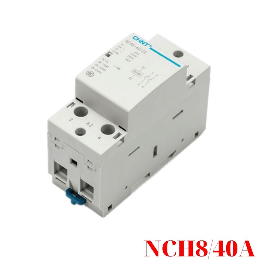Khởi động từ contactor 1 pha chint 40a/220v khởi động từ home smart