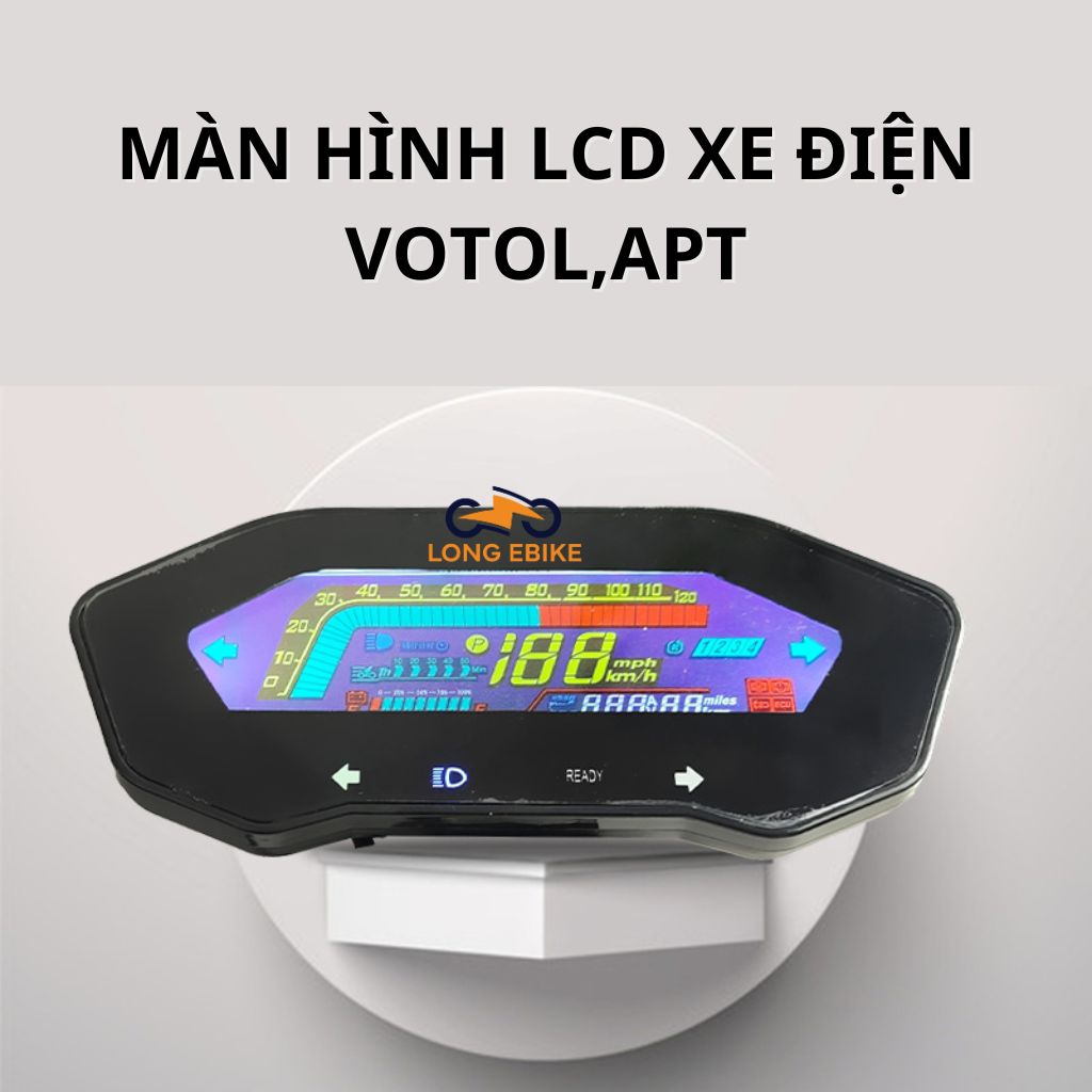 Đông hồ lcd chế xe điện 48-120v hỗ trợ ecu