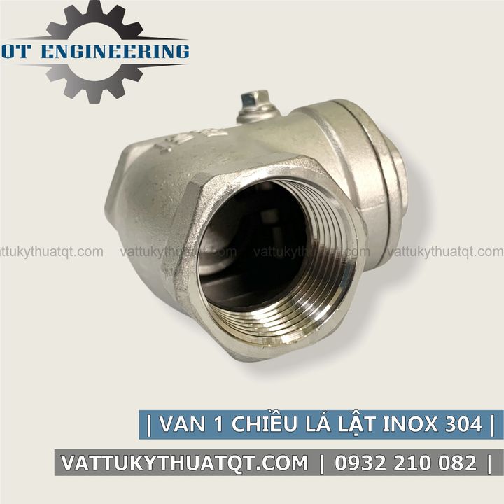 Van 1 Chiều Lá Lật Inox 304 (Nối Ren) - DN32,DN42,DN50 - VATTUKYTHUATQT.COM