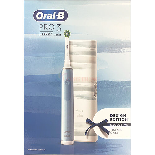 Bàn Chải Điện Oral-B Pro 3 3500 Travel Case - Thiết Kế Thon Dài, Sáng Bóng  Dễ Vệ Mang Tới Sự Tinh Tế, Thanh Lịch | Lazada.Vn