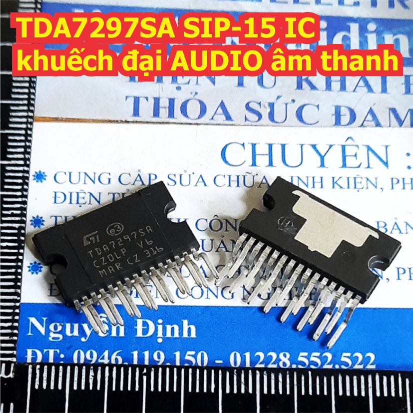 Tda7297sa tda7297 7297 sip-15 ic khuếch đại audio âm thanh kde1573