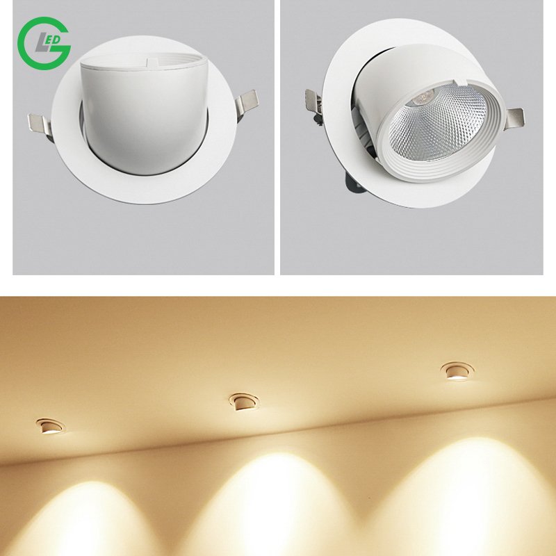 Đèn LED Downlight Âm Trần 7W GLED Xoay Góc 360 Độ