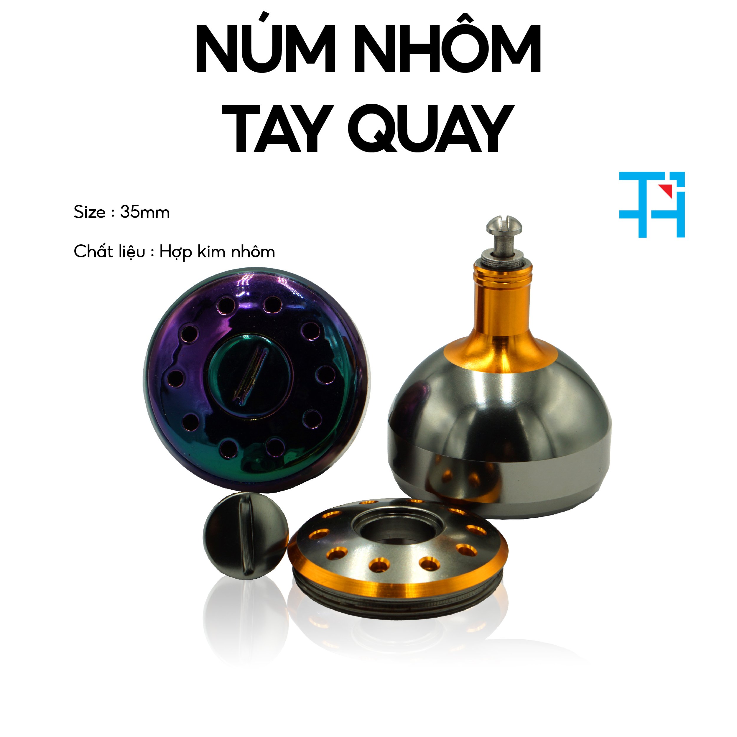 [HCM] Núm Tay Quay Nhôm CNC