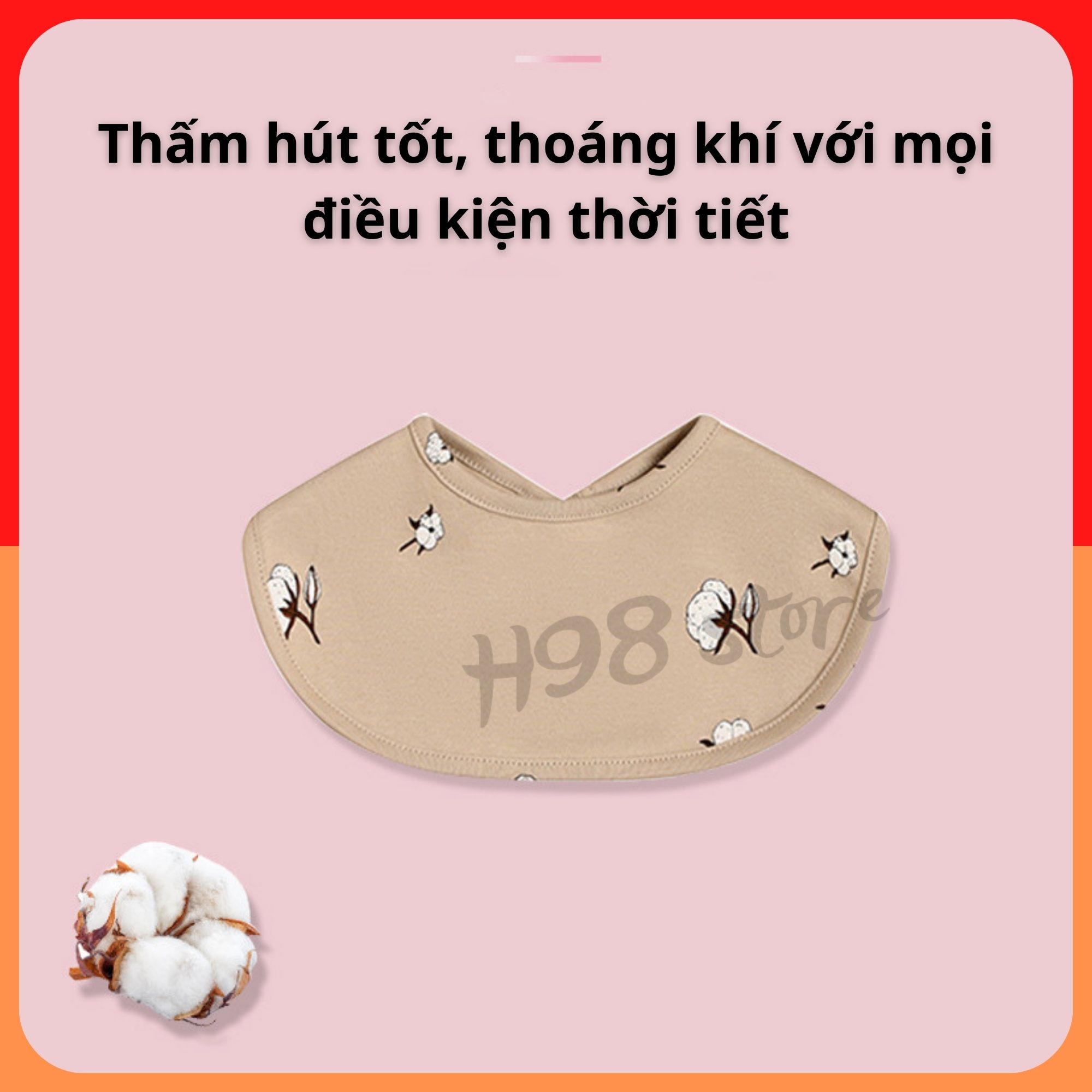Yếm quàng cổ cho bé style Hàn Quốc - KSM