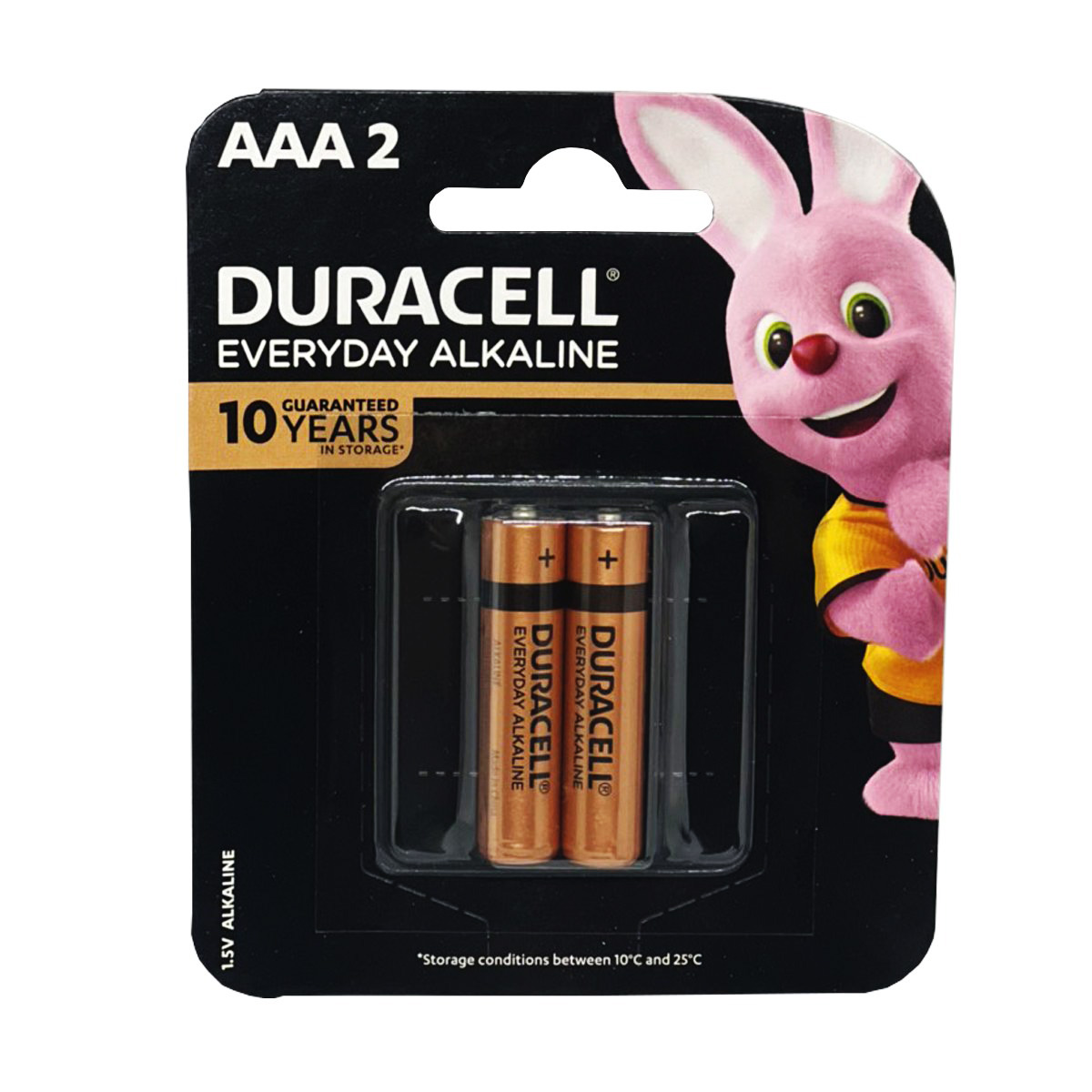 Pin AAA Duracell everyday alkaline MN2400 vỉ 2 viên chính hãng