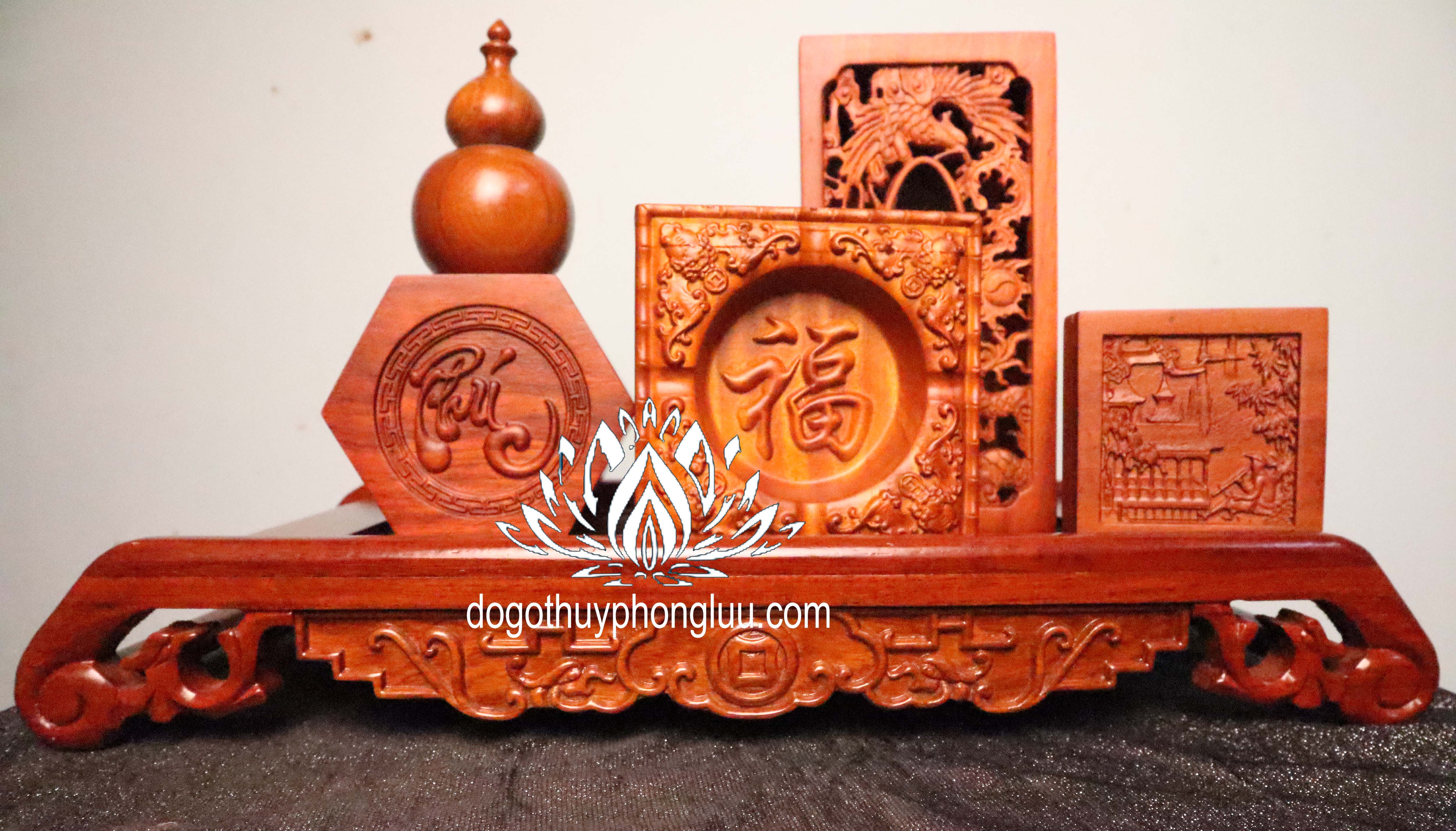 Combo 6 món giá rẻ khay trà lan đũa,gạt tàn,hộp giấy,hộp đựng chè,ống tăm,hộp đựng nhỏ gỗ hương cao cấp