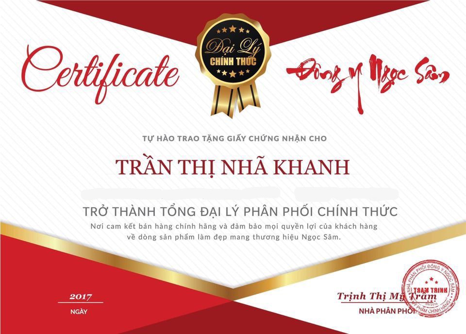 Mặt nạ gói Ngọc Sâm - Ngừa Mụn Trắng Da