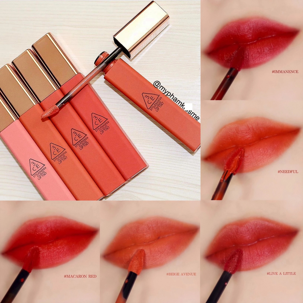 Son kem 3ce Cloud Lip Tint  - Son Kem 3Ce Walking In The Cloud Son Kem Lì 3Ce Mịn Nhẹ Như Mây  - EM XINH TƯƠI