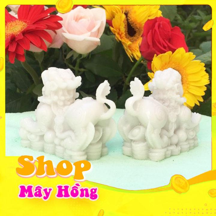 Cặp tỳ hưu màu trắng