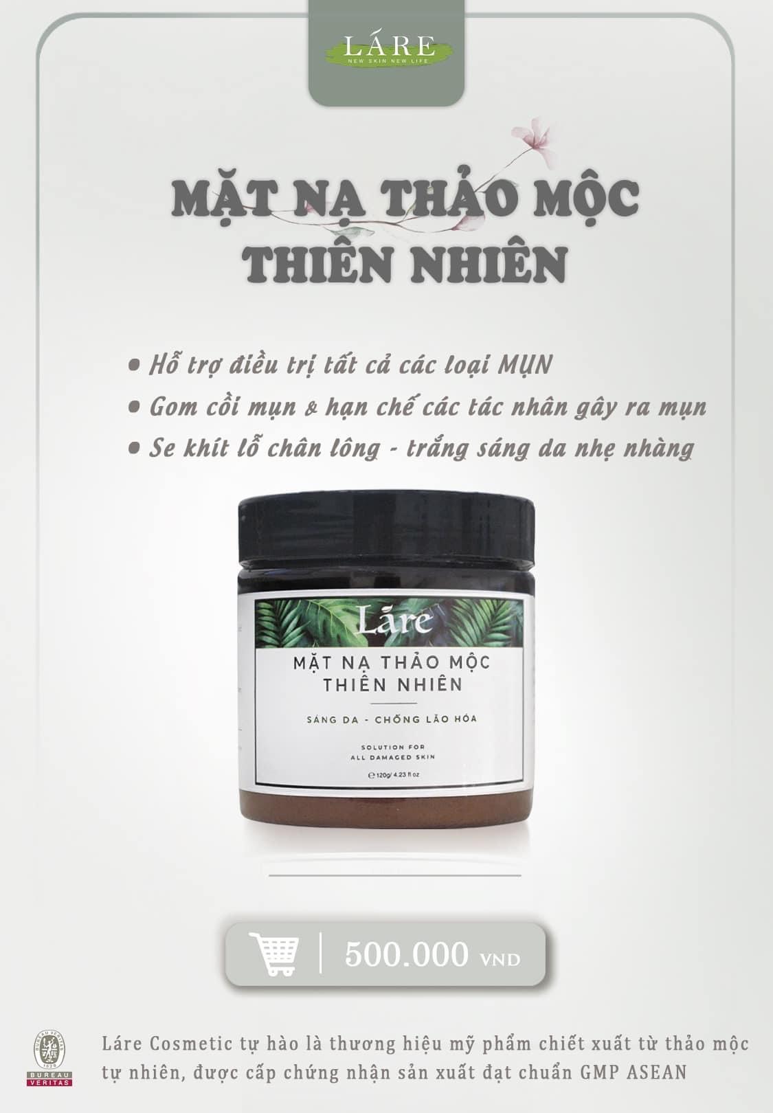 MẶT NẠ THẢO MỘC THANH DƯỢC LÁRE