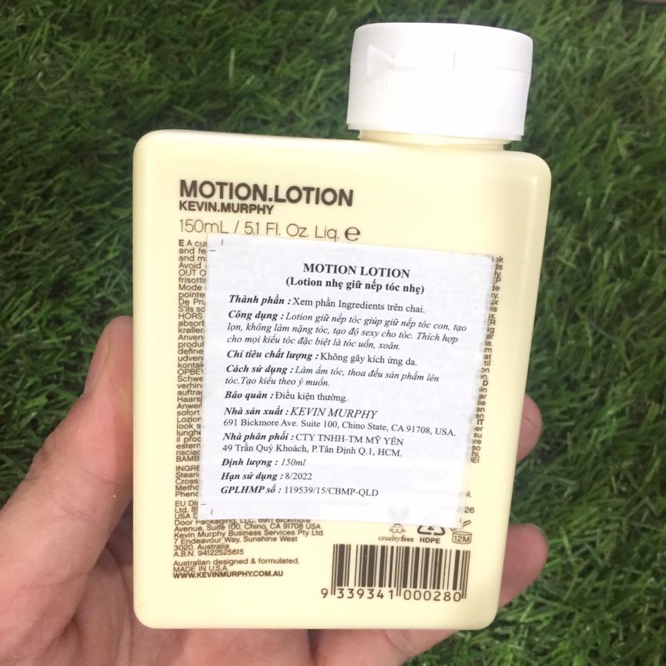 [HCM]Gel dưỡng giữ nếp tóc uốn MOTION.LOTION KEVIN.MURPHY 150ml
