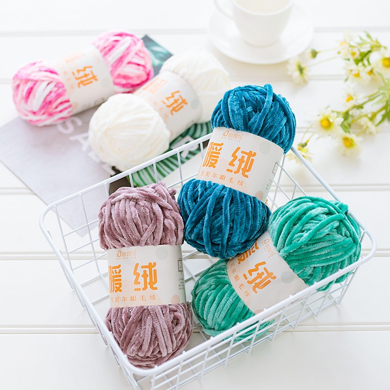 Len Nhung Chenille 6mm- 100g/c