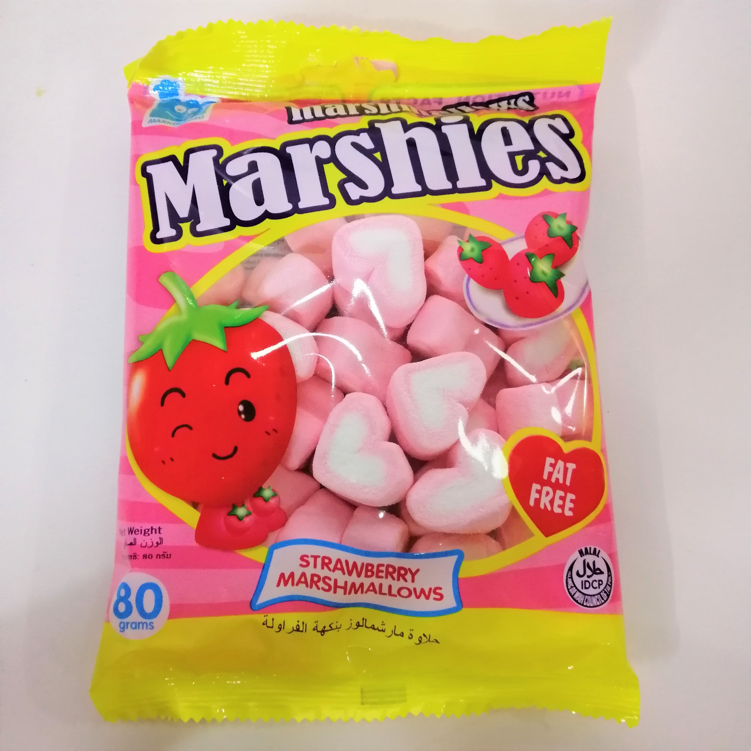 Kẹo Bông Gòn Marshies Hương Dâu (Gói 80g)