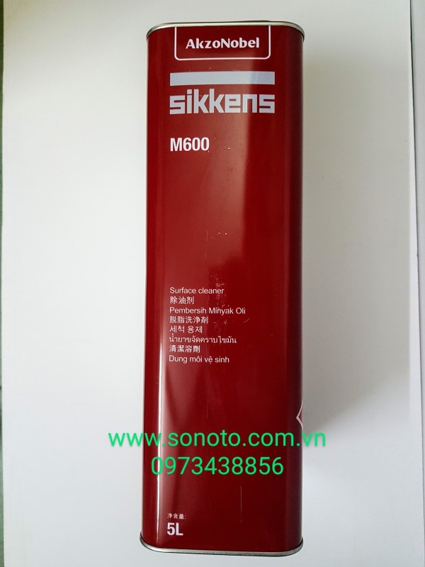 Xăng lau dung môi lau Sikkens M600 can 5L