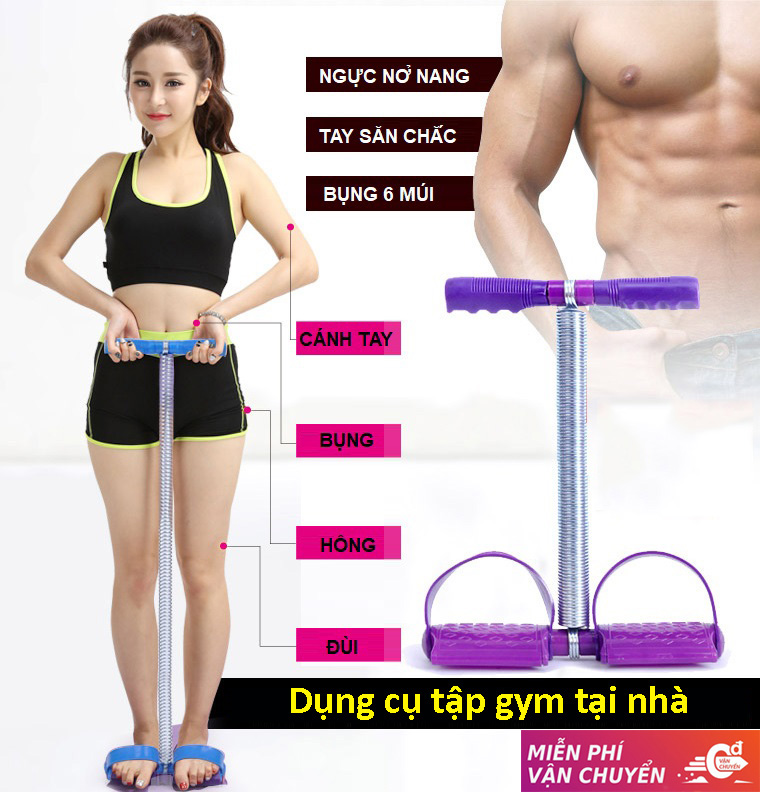 Dụng cụ tập gym ngay tại nhà Dây kéo lò xo Tummy Trimmer, Tiết kiệm thời gian đến phòng tập Rèn luyện sức khỏe mọi lúc mọi nơi. Giảm Giá Cực Sốc 50%.