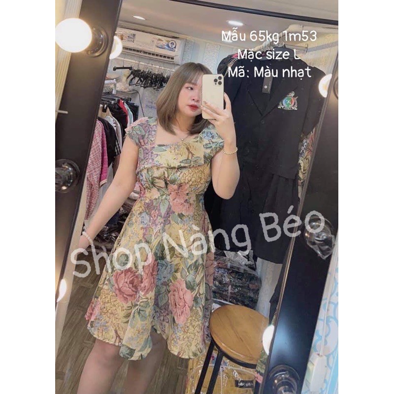[HCM]Đầm Lệch Vai Bigsize 60-90Kg (Có Size)