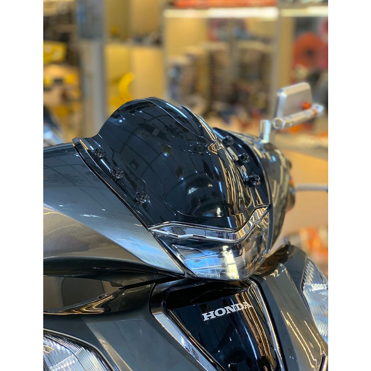 ỐP ĐẦU (ỐP CHẮN GIÓ) CHO XE HONDA SH 2020 (ĐEN BÓNG)