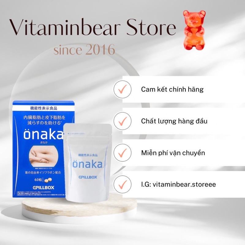 [Vitaminbear] Viên uống Onaka hỗ trợ giảm cân