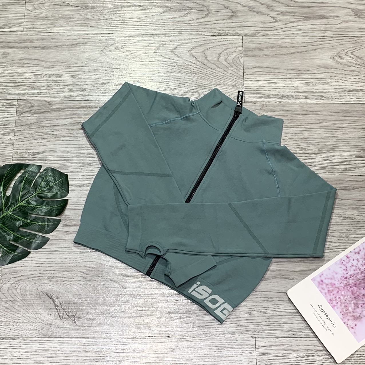 Áo khoác nữ tập yoga gym aerobic thể thao kiểu dáng croptop có khóa kéo chất liệu thun dệt kim co dãn 4 chiều thấm hút mồ hôi Bin Sports A213